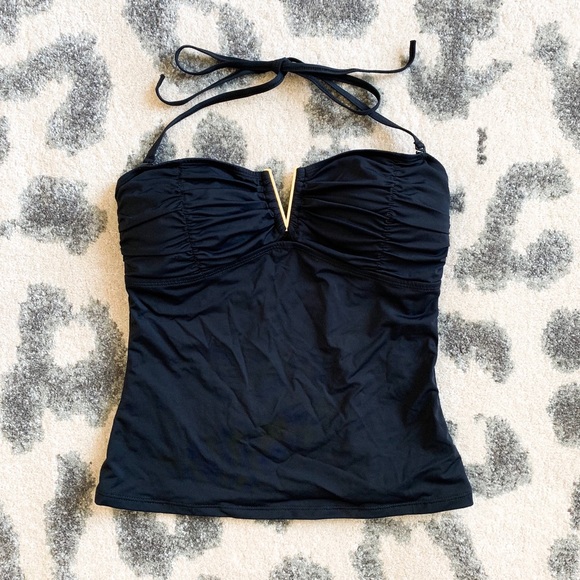 black and gold tankini
